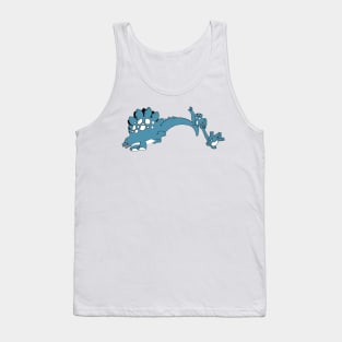 Kawaii Mom and Baby Dinosaurs Tank Top